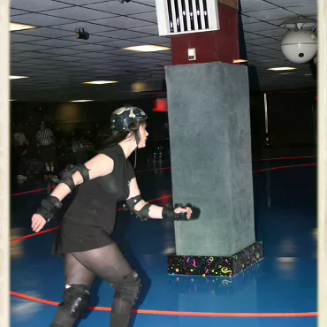 The Derby Girls - Nov. 14th Before videoing the bouts here are some photographs of the warm ups and tear down.
